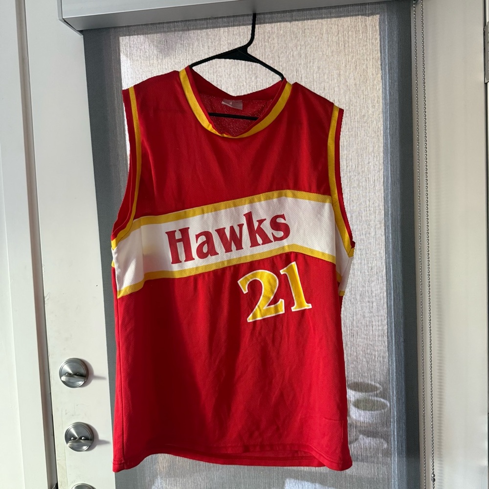 Hawks Red and Yellow Wilkins Jersey